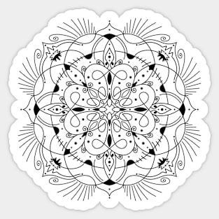 Black Mandala Sticker